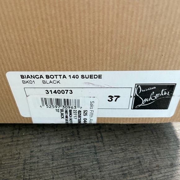 Christian Louboutin Suede Platform Knee Boots - Picture 4 of 9